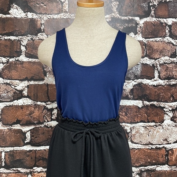 The Vanity Room Jumpsuit Sleeveless NWT Blue Black Size Small - Picture 4 of 14